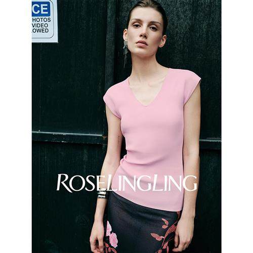 ROSELINGLING进店强推 德国Stoll机凉感不变形短袖上衣针织T恤女