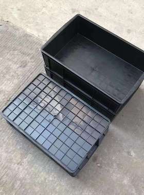 防静电黑色加厚ESD塑胶周转箱仓库物料胶箱静电导电箱556*412*265