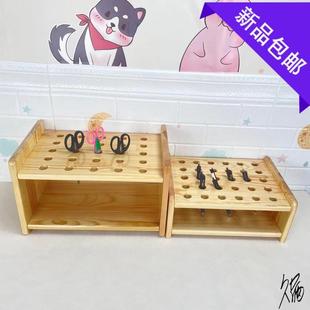 美工区桌面收纳盒美术室画纸收纳架材料卡储物架角色扮演综合柜