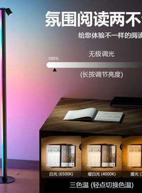 跨境落地灯客厅中古风遥控式多段拼接客厅落地灯 143cm护眼落地灯