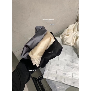 METWO天丝金贵内内绸缎舒适透气大码仙仙性感包臀三角中低腰内裤