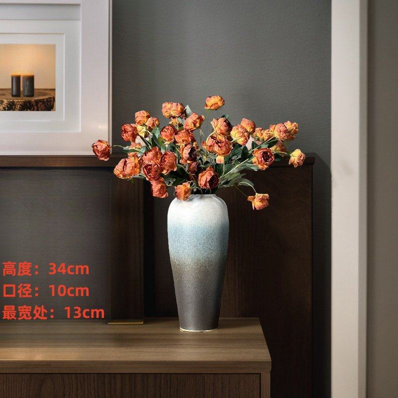 景德镇陶瓷花瓶摆件客厅插花落地感种花盆大复古陶罐装饰中式,商务/设计服务,工商注册,淘宝优惠券,粉丝福利购,淘宝优惠卷
