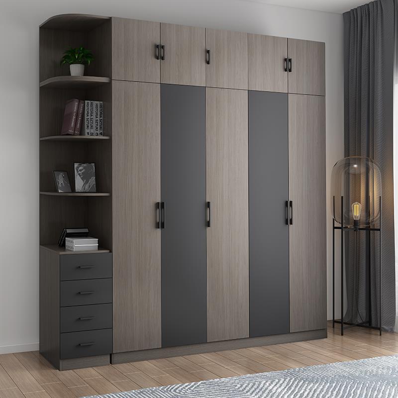 简约现代衣柜家用卧室小户型组装三门衣柜出租房用大衣柜组合衣橱