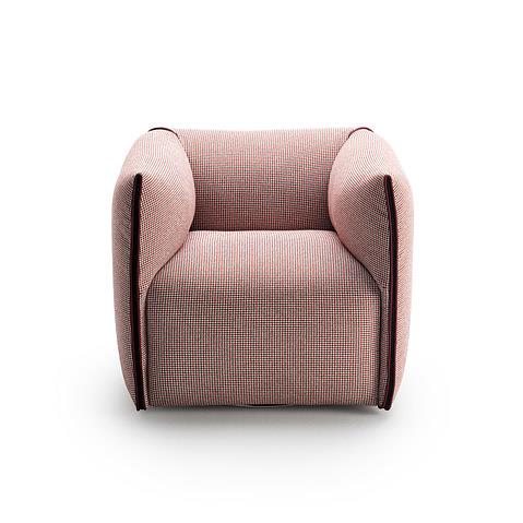 简艺北欧简约风格布艺单人沙发设计师款单人懒人休闲椅MiaChair