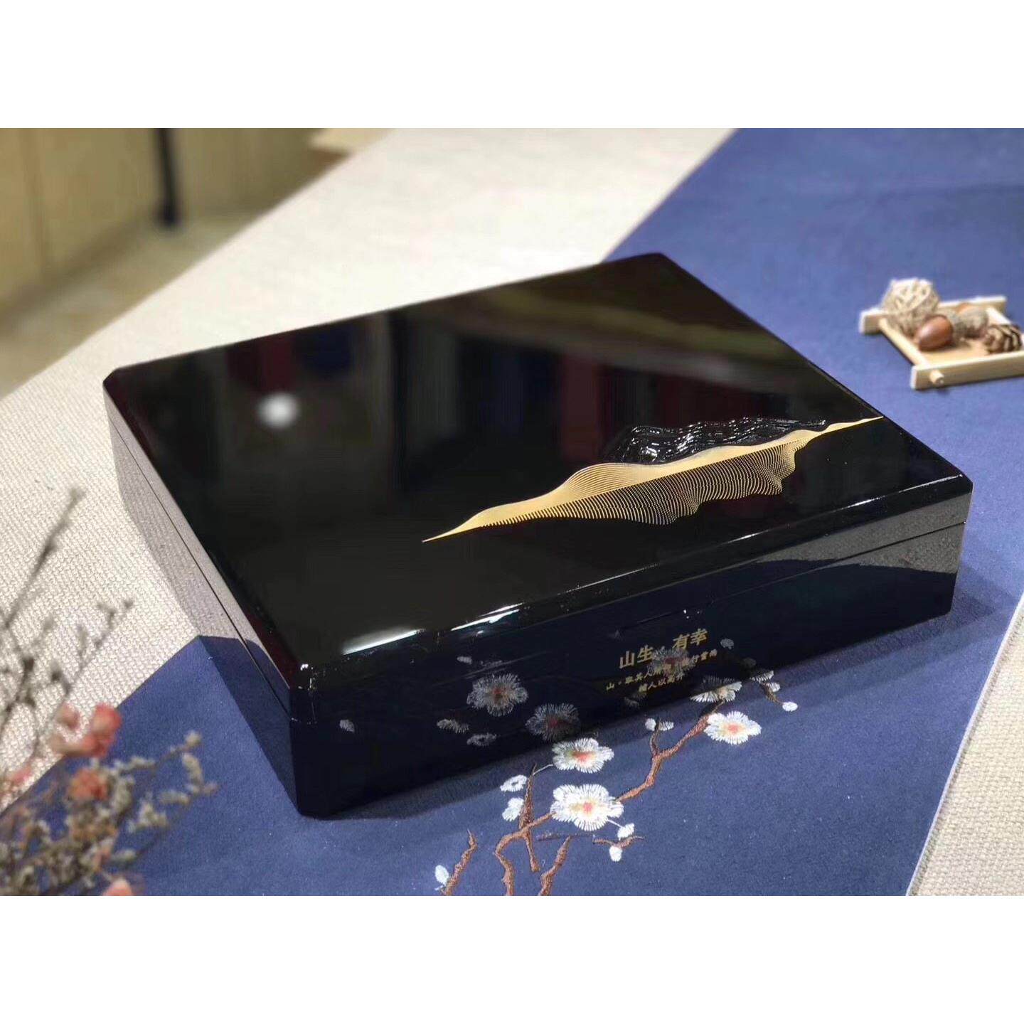 普洱茶白茶包装盒烤漆单饼木盒茶饼盒茶叶单饼盒茶叶木盒包邮