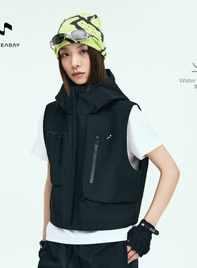 ALLREADAY新奇天 徒步马甲女款城市户外防泼水背心2026春夏新款