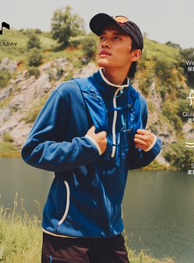 AllReaday新奇天 Polartec户外抓绒衣男款徒步保暖摇粒绒P绒外套