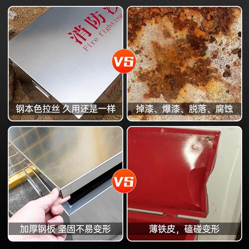304不锈钢消防沙箱1立方加油站工厂船舶灭火箱子防汛黄沙箱