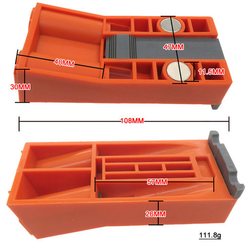 货源木工斜孔钻孔定位器 双边尼龙限位圈斜孔器drill guide