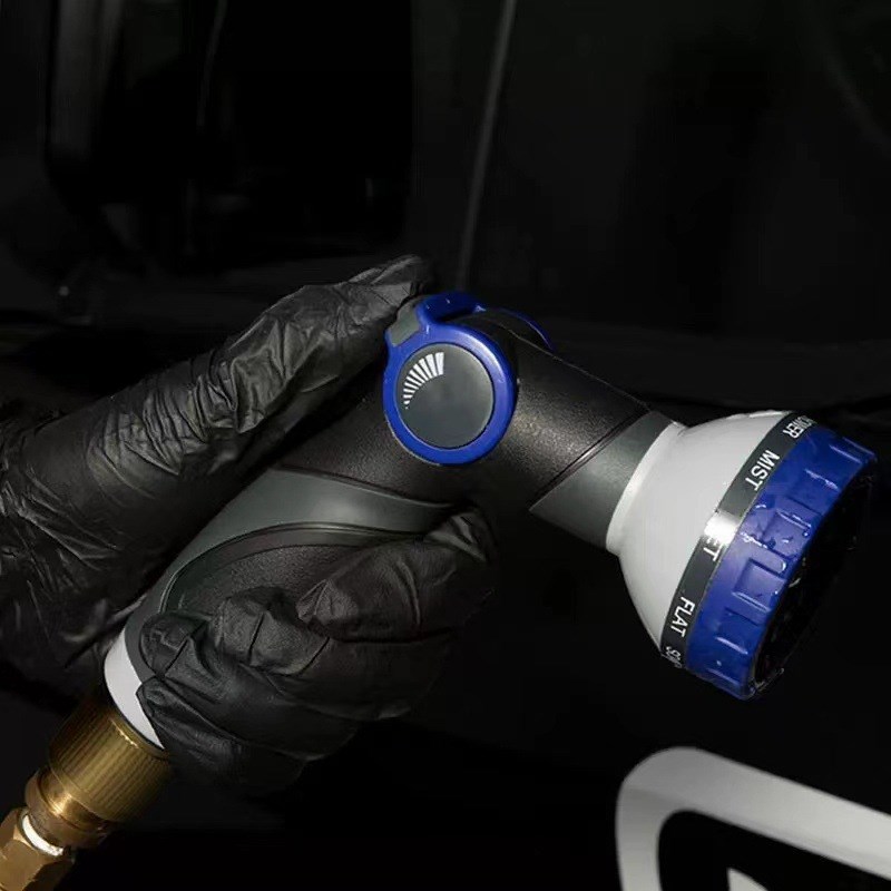 新格十段式喷水枪汽车摩托车洗车神器高压水枪八段花洒多功能工具