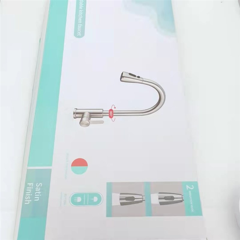 304不锈钢抽拉式水龙头家用 厨房洗菜盆水槽冷热两用龙头