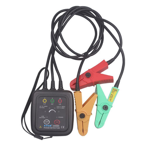 ETCR1000C非接触型检相器1000V三相相序表声光验相器