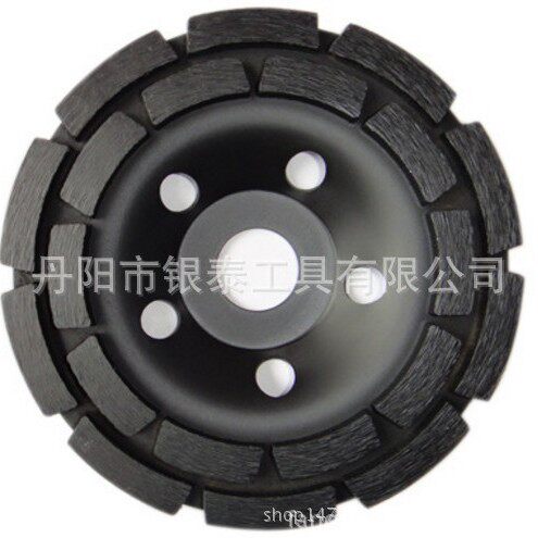 金刚石碗磨片115mm双排混凝土磨轮磨盘角磨机锯片石材金钢石