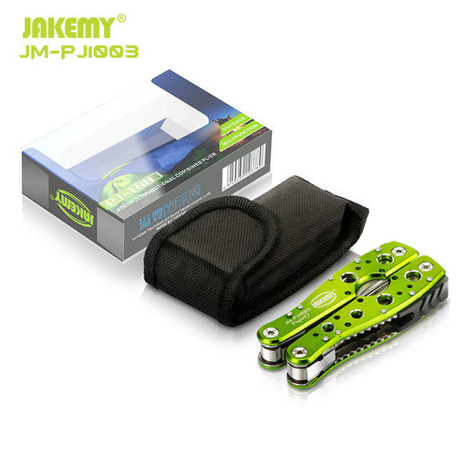 PJ-1003多功能便携式户外钳多用途工具电工钳不锈钢刀钳折叠礼品