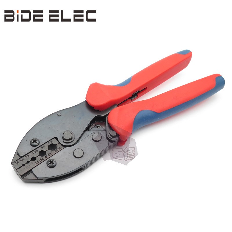 LY-02H1同轴电缆端子RG58, RG59 RG62 连接器压线钳 压接工具