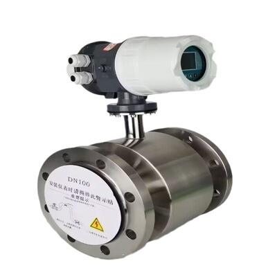 XY-LDE-100电磁流量计 衬里四氟 电极316L 输出4-20mA