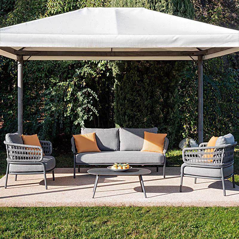 北欧休闲铝合金沙发绳桌椅组合户外庭院咖啡厅奶茶店户外餐桌椅,住宅家具,户外沙发,淘宝优惠券,粉丝福利购,淘宝优惠卷