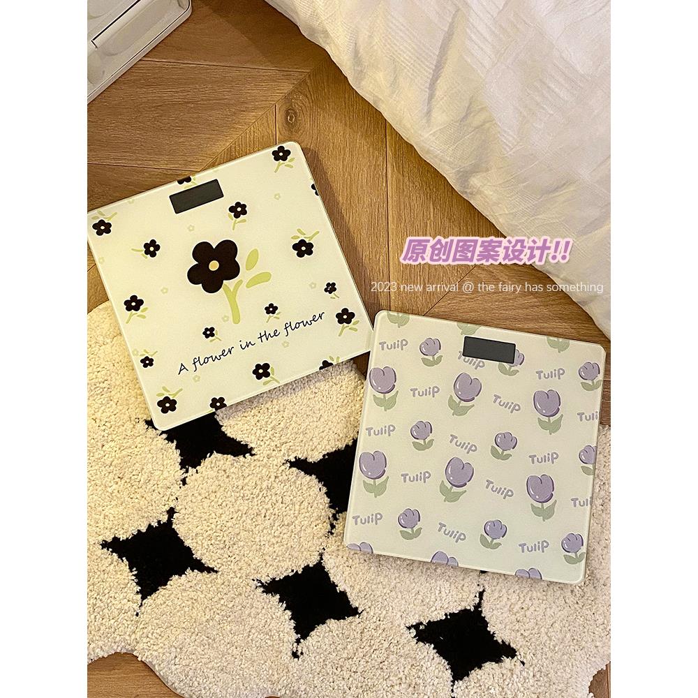 新款体重秤减肥专用家用精准宿舍耐用小型高精度电子人体称充电式