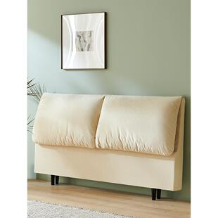 熊猫睡眠大象耳朵床头背板榻榻米双人床1.8米床头布艺软包床头板