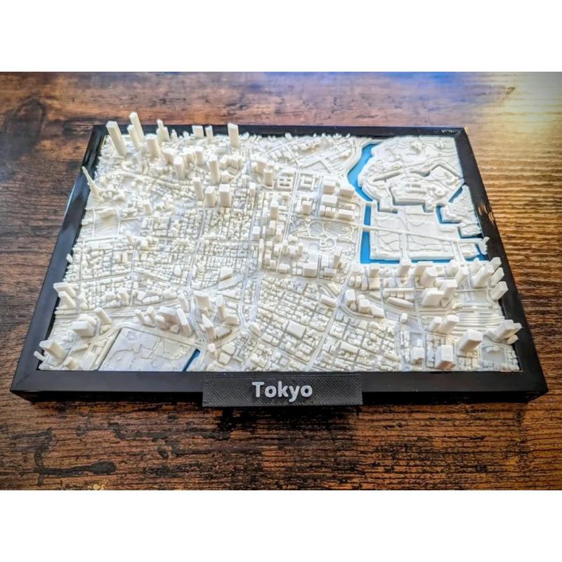 东京微缩城市模型3d打印摆件装饰礼品礼物客厅办公桌面创意桌搭