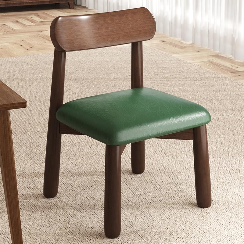 小凳子家用实木靠背椅客厅儿童小椅子现代简约软包方凳门口换鞋凳