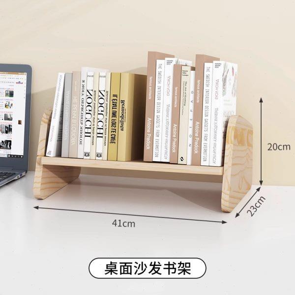 厂促实木学生学习桌面书架小型书柜简易书立分层收纳公桌置物文件