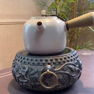 老石臼石鼓茶炉电陶炉户外露营工厂店老石臼煮茶炉