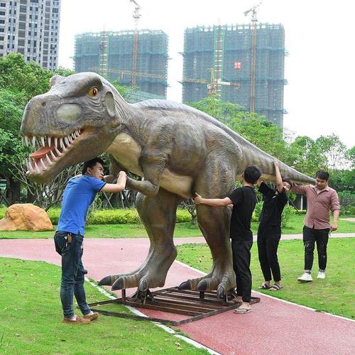 户外大型玻璃纤维恐龙模型雕塑景区游乐景景装饰小型人工动物摆件