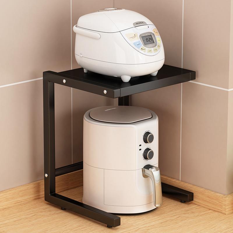 2025放空气炸锅置物架厨房台面多功能家用电饭煲收纳架子分层