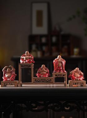 九造中国禅宗弥勒佛像装饰陶瓷带来财富和宝藏大肚笑佛客厅办公室