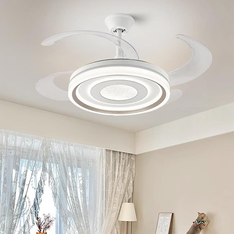 隐形风扇灯轻奢吊扇灯家用一体现代简约卧室客厅餐厅电风扇吊灯具