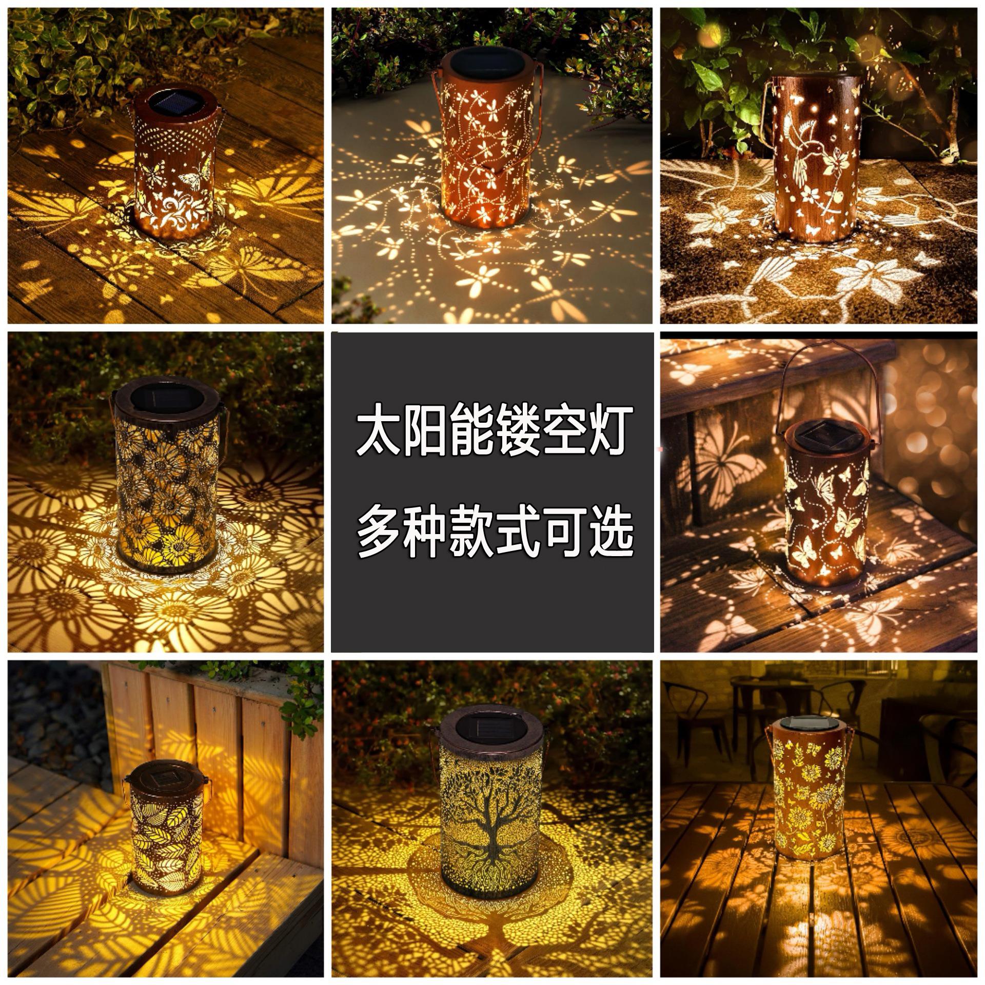 新款太阳能小夜灯户外庭院防水装饰阳台花园景观氛围草坪光影挂灯