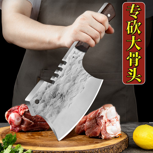 斧头砍骨刀高锰钢高硬度屠夫专用