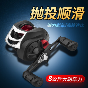 泛用水滴輪19軸磁力剎車防炸線超輕路竿亞魚線輪路亞輪遠投金屬輪