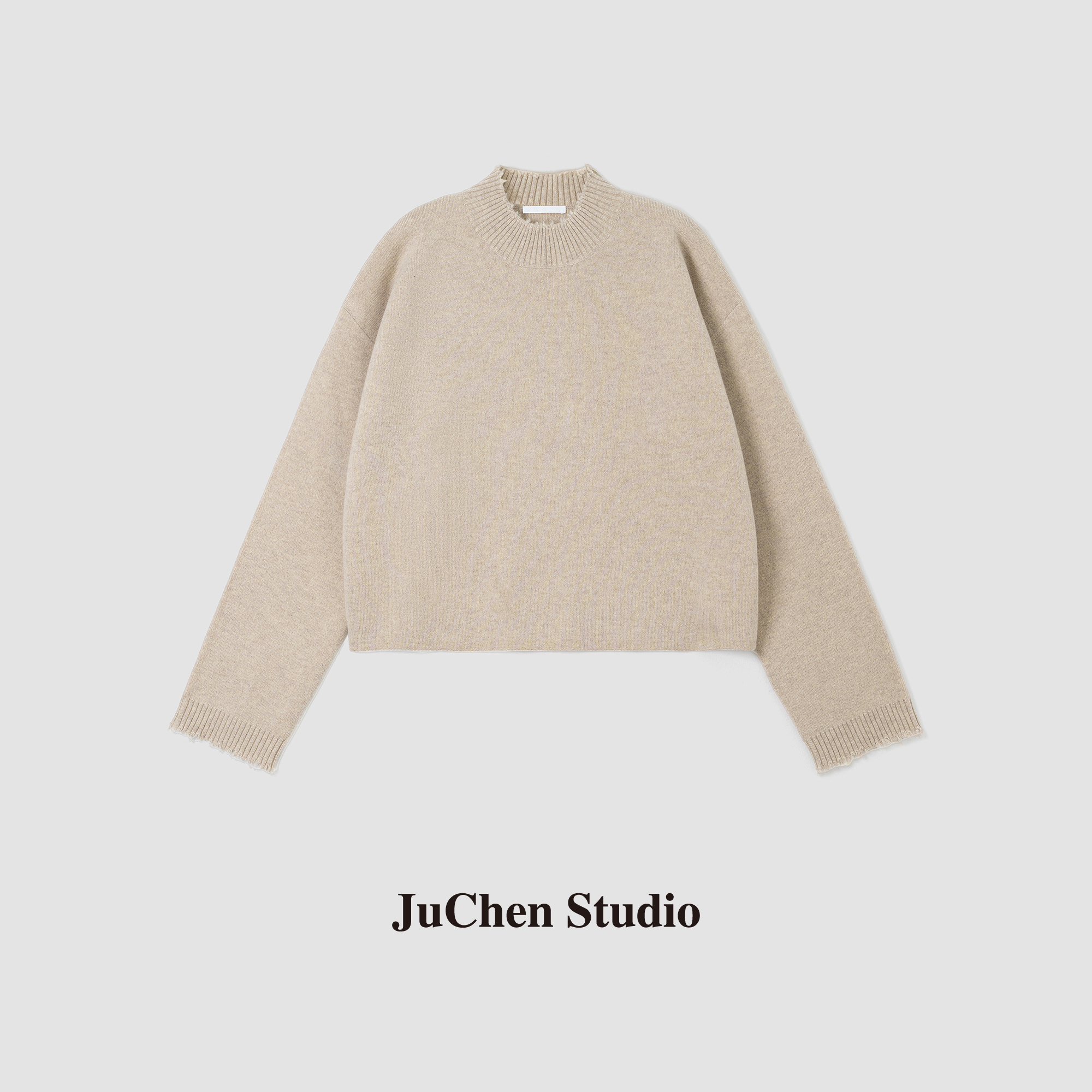 散口毛边破坏针织衫毛衣