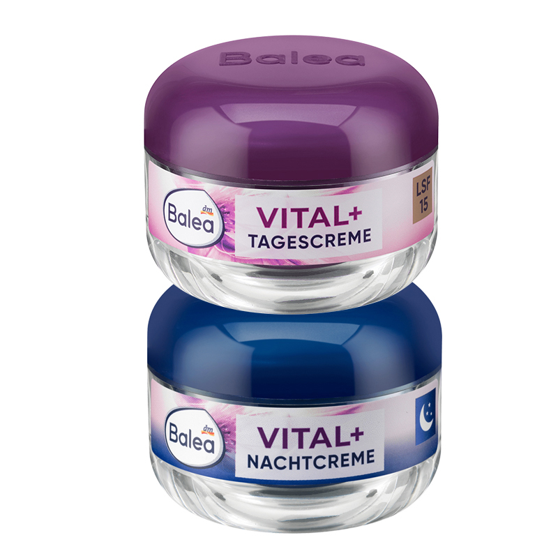 2瓶装 Balea芭乐雅vital+日霜晚霜组合装