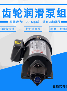 TOP-12A低噪音机油泵380V液压齿轮润滑泵三角泵摆线泵WLP油泵电机