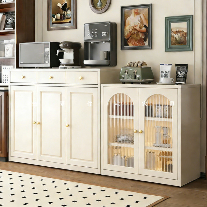 爆款法式中古风餐边柜靠墙一体储物柜新型多功能钢制置物架客厅柜,住宅家具,餐边柜,淘宝优惠券,粉丝福利购,淘宝优惠卷