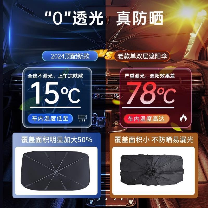 汽车遮阳伞前挡车窗防晒隔热罩前挡风玻璃遮阳档板车载内专用窗帘