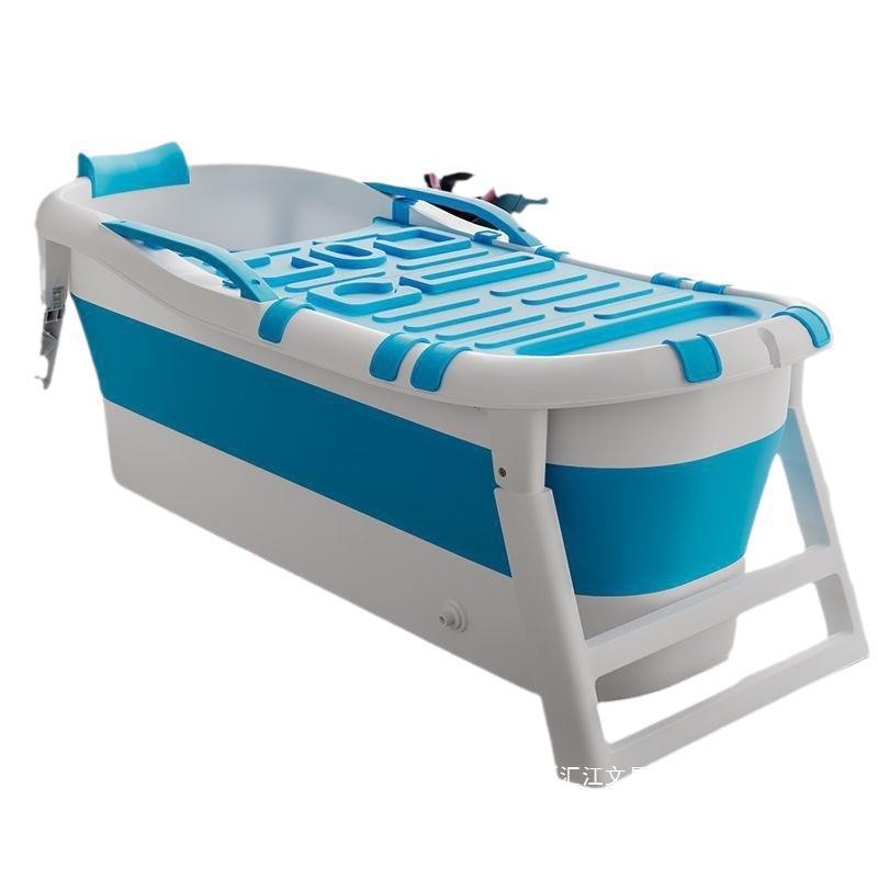 泡澡桶加厚大号可坐躺家用大人可折叠浴缸成人洗澡盆全身汗蒸