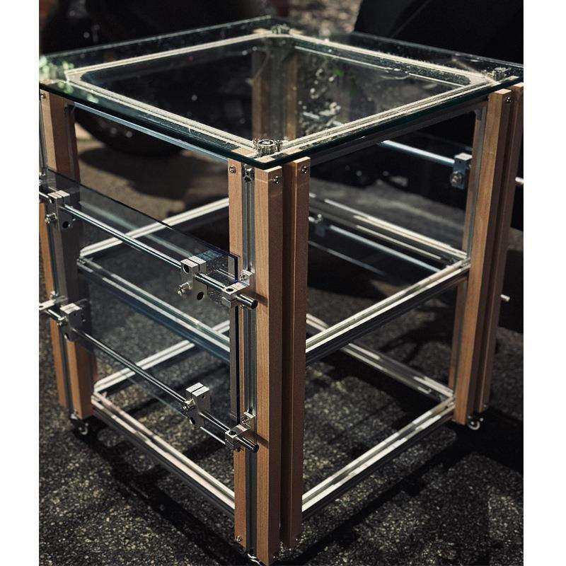 现代简约铝型材置物架客厅卧室收纳架光轴不锈钢书架玻璃展示架,手表,配件,淘宝优惠券,粉丝福利购,淘宝优惠卷