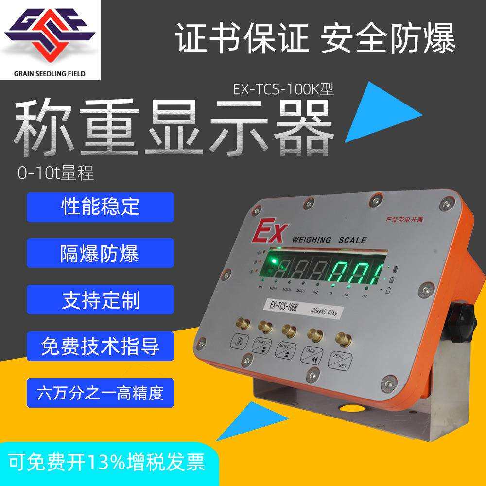 禾田隔爆型防爆称重显示器不锈钢电子秤地磅专业仪表不锈钢EX-TCS