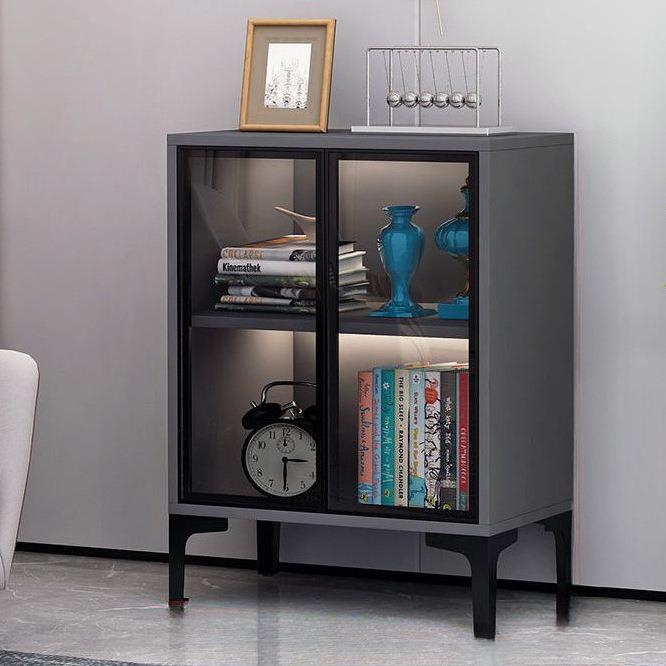 小户型多层玻璃门防尘书柜书架客厅落地储物展示柜学生书橱置物柜