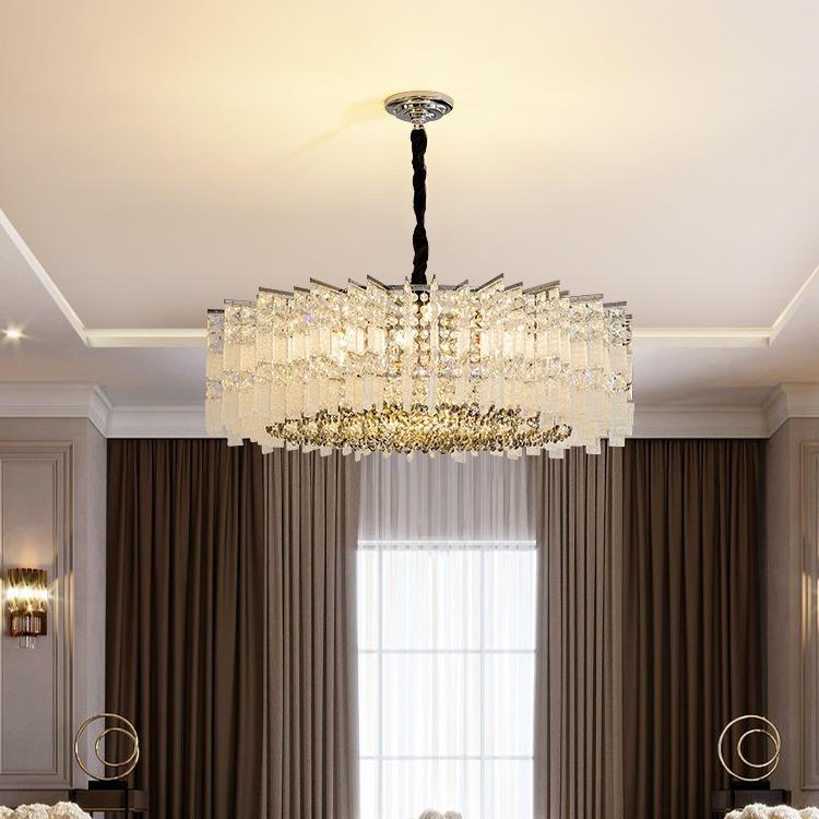 轻奢水晶吊灯大气客厅新款网红个性现代简约浪漫卧室法式餐厅吊灯