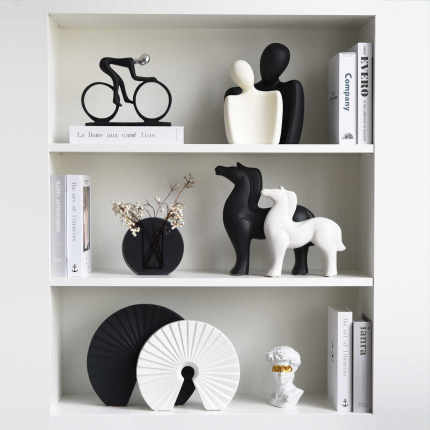 北欧现代创意抽象人物雕塑办公室客厅电视柜书柜酒柜软装饰品摆件