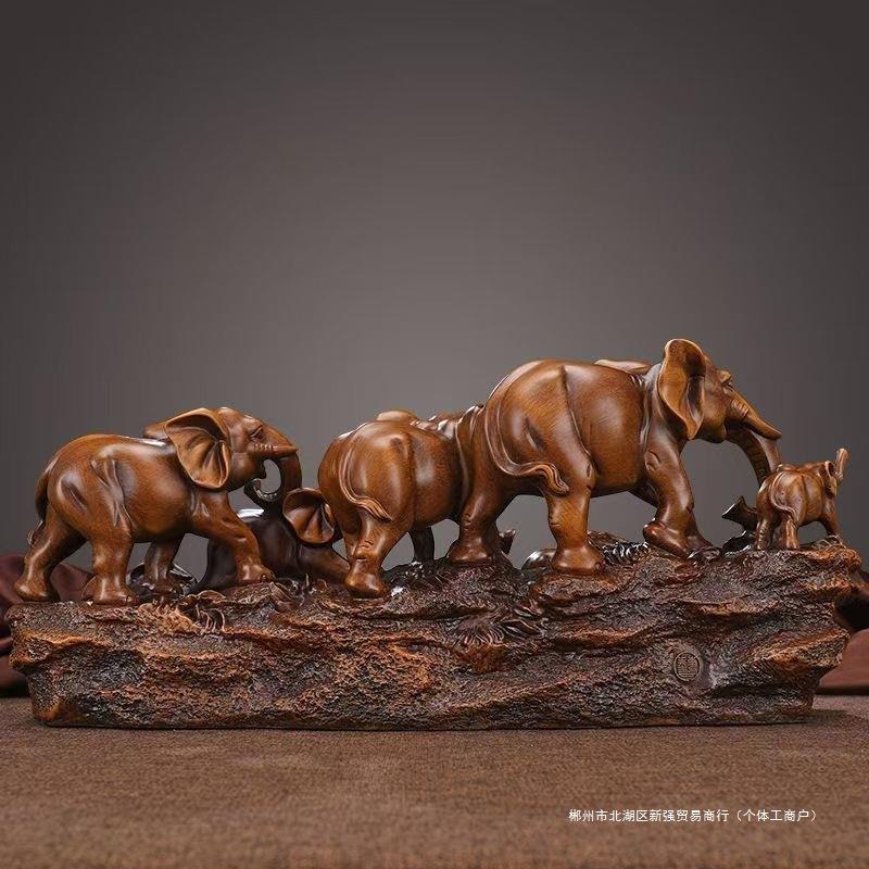 吉祥大象招财摆件工艺品玄关电视柜酒柜客厅办公室大象摆件招财象