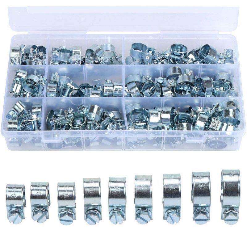跨境135pcs盒装镀锌迷你卡箍软管夹双耳抱箍水管夹8-18mm组合套装,橡塑材料及制品,亚克力管/有机玻璃管,淘宝优惠券,粉丝福利购,淘宝优惠卷