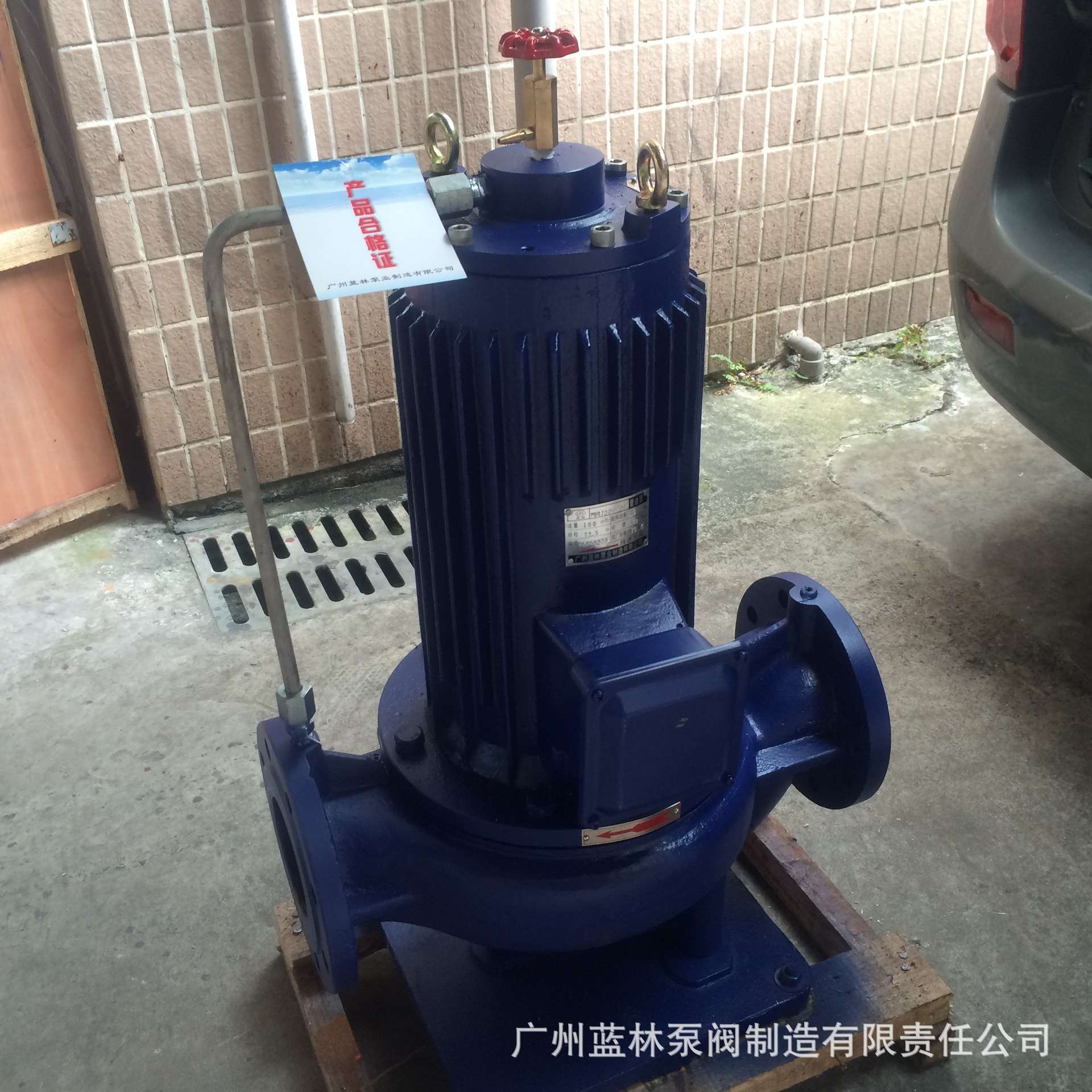 ISG100-160I立式管道泵 22kw立式管道离心泵 铸铁耐磨