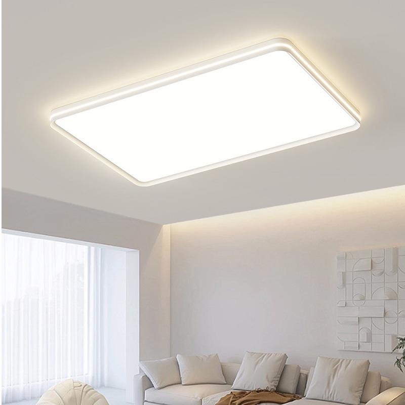 全光谱超薄吸顶灯具中山现代简约2025新款无缝隙环宇护眼客厅主灯