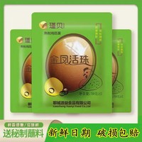 10個(gè)金鳳活珠子新鮮13天的瑾貝五香味開(kāi)袋即食喔喔異口香姬圓荷芳